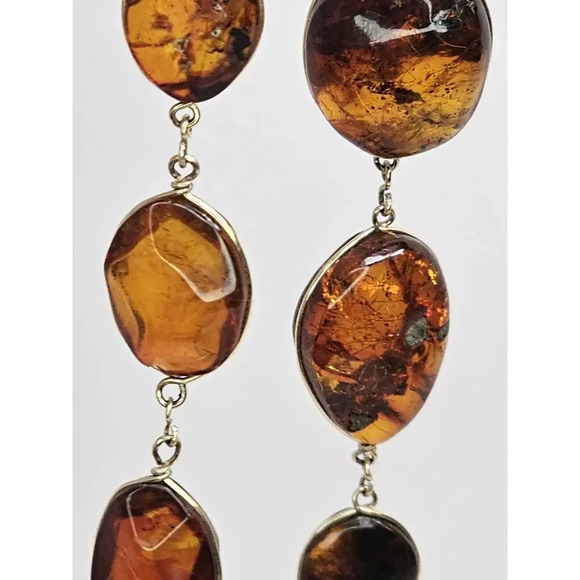 Vintage Handmade Delicate Large Amber Necklace [Variable Sizes] *Read Desc* - Picture 8 of 12